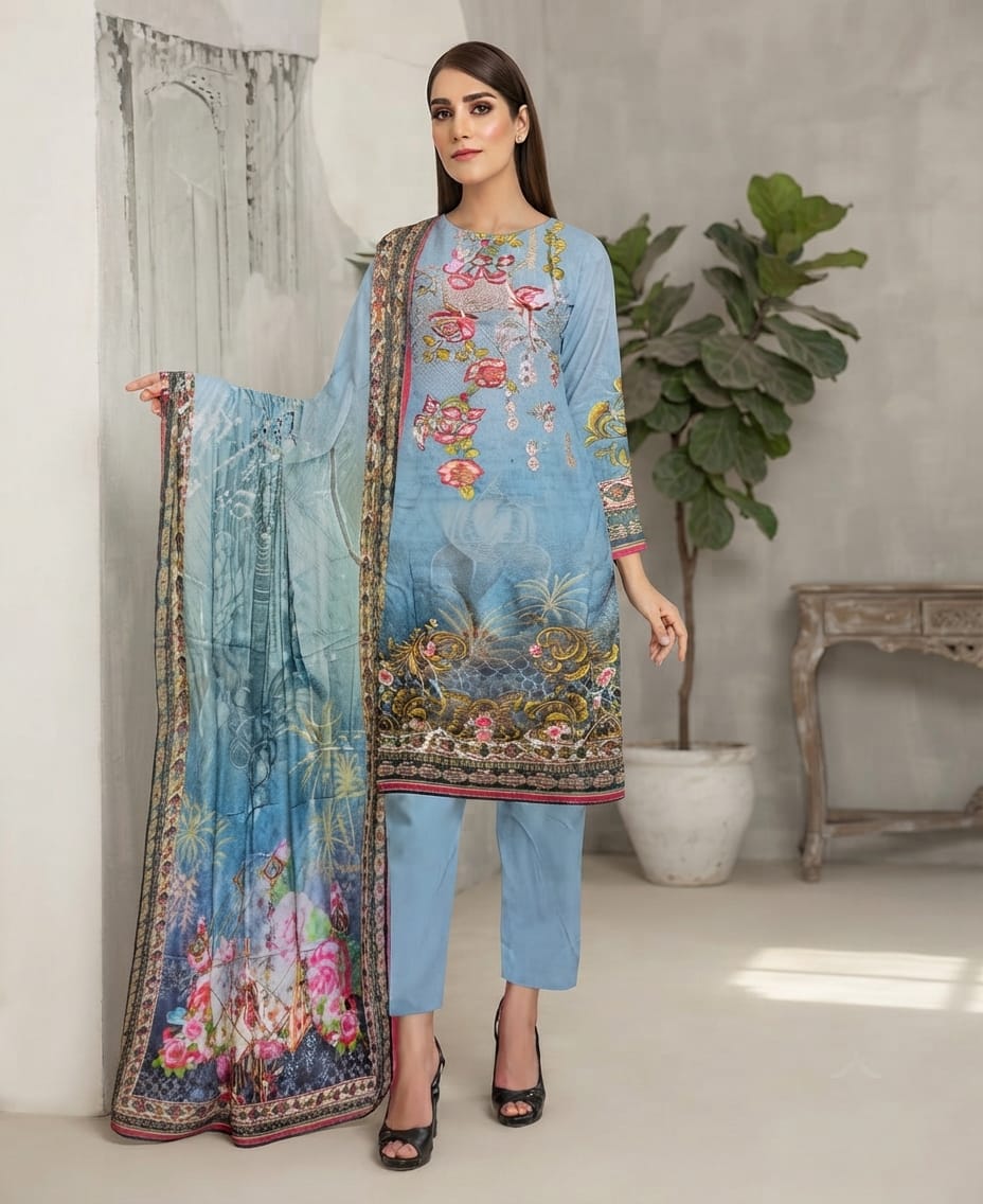 Premium Digital Lawn Suit