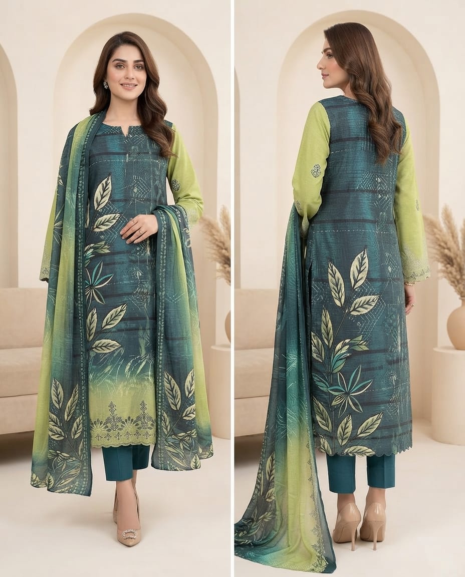 Premium 3-Piece Embroidered Lawn Suit