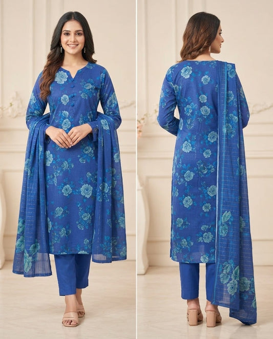Elegant Chamki Lawn Digital Print Ensemble