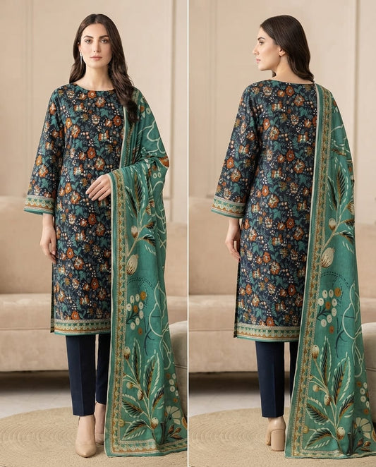 Premium Lawn Printed Unstitched Suit
