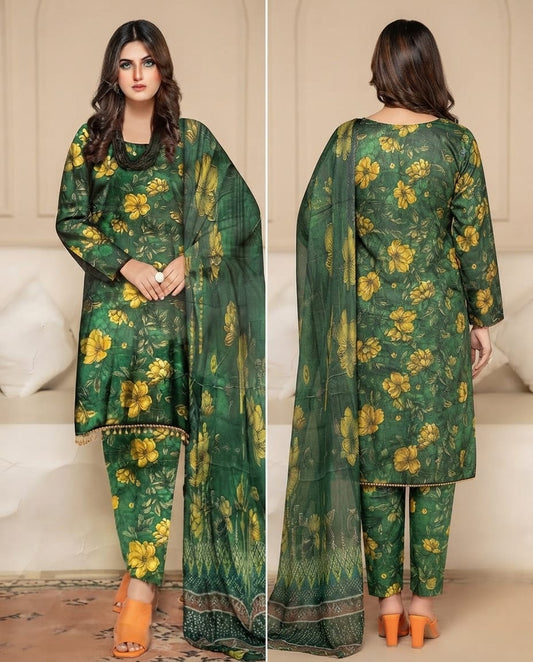 Printed Lawn 3-Piece Suit