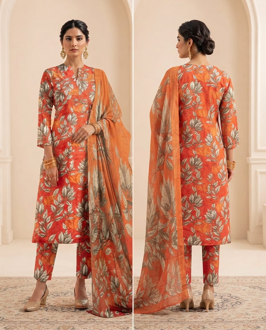 Printed Lawn 3-Piece Suit