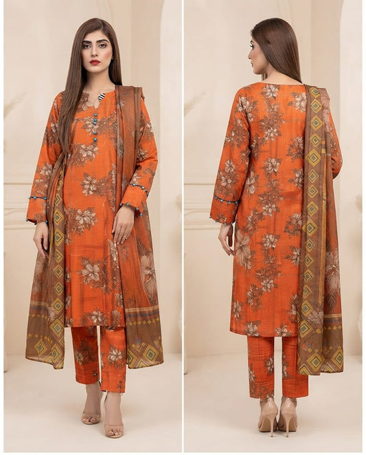 Printed Lawn 3-Piece Suit